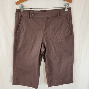 Bandolino Brown Stretch Capri Pants Shorts 13" Inseam Size 6